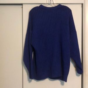 Thick blue sweater